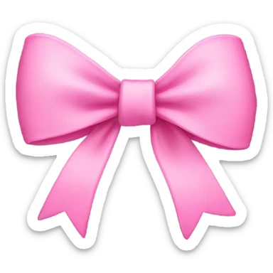 pink bow  sticker