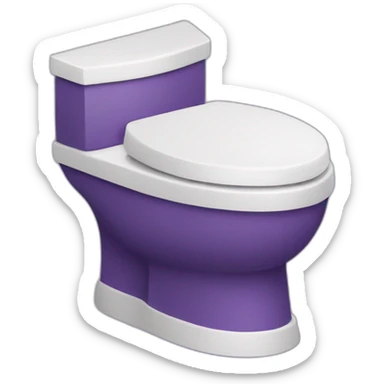 purple toilet sticker