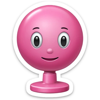 Pink gumball faceless sticker