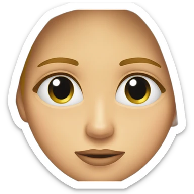 Cara amarilla con dedo en la nariz sticker