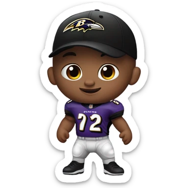 Baltimore ravens baby sticker