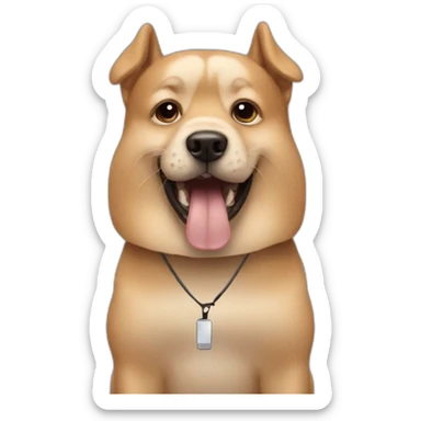 meme doggie with phone sticker