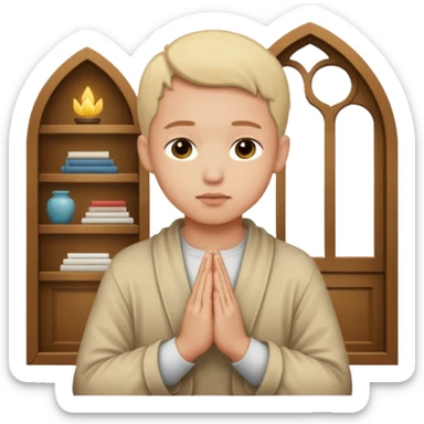 pray to the lord in the peace of our home sticker