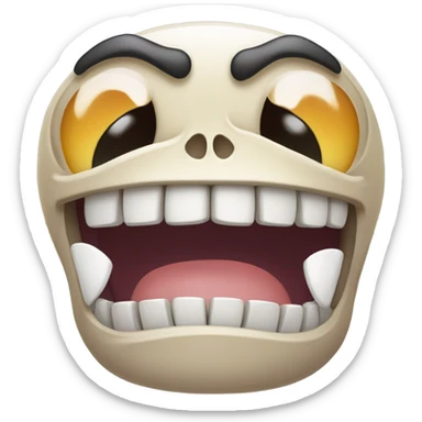 laughing skull emoji sticker