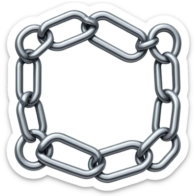 Vertical parallel chains sticker