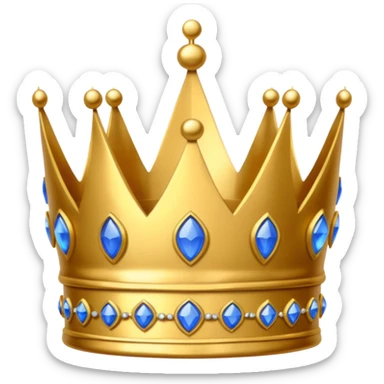 Crown with the word “Bestie” written in meter in the middle sticker