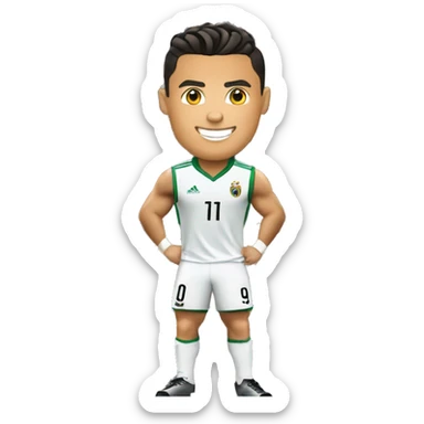 Cristiano Ronaldo sur la tour eifel  sticker