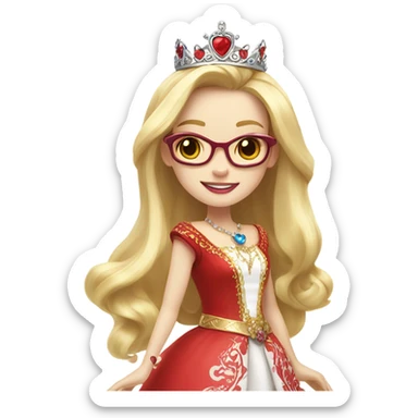 apple white from ever after high sticker
