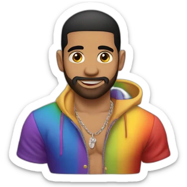gay drake sticker