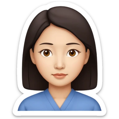 asian mother face sticker