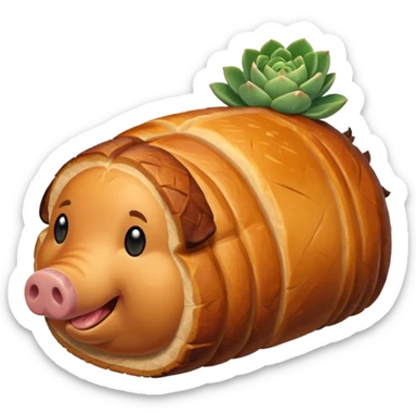 a roasted joint of pork sticker