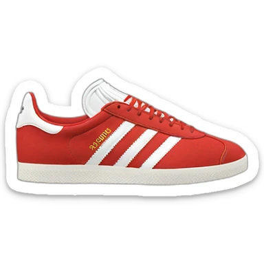 Adidas gazelle shoe red sticker