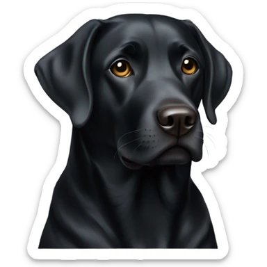 Black Labrador  sticker