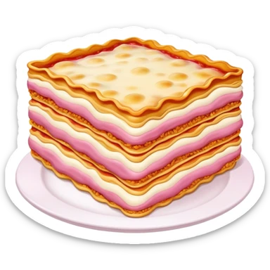 pink slop lasagna  sticker