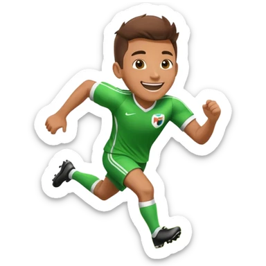 football player celebrating goal sticker