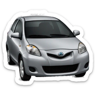 Yaris 2009 gray sticker