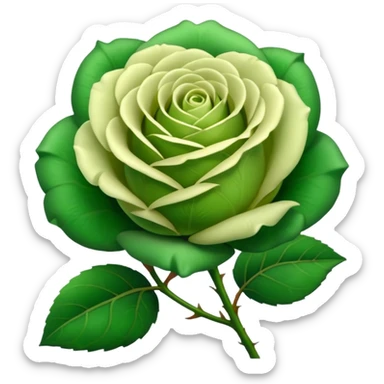 Green Rose sticker