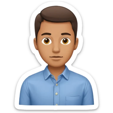 The man stands sideways sticker