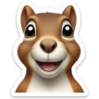 Squirrel giving sideeye sticker