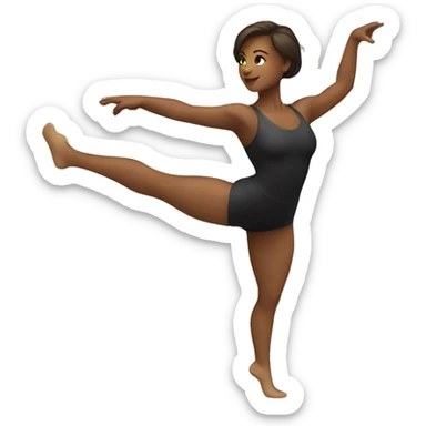 calisthenics dance, female, dance, club, rods, clubs sticker