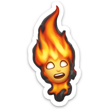 Blaze Inferno (Fire Elemental Flaming Fireball Character)

A fiery being made of swirling flames, Blaze Inferno has a core of molten lava and trails embers with every move, radiating intense heat and energy. sticker