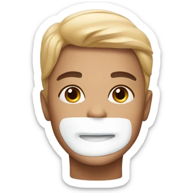 Facial moisturiser sticker