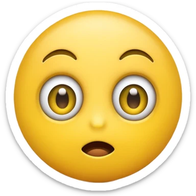 Wide eyes / Shadow to represent fear. make it a yellow emoji sticker