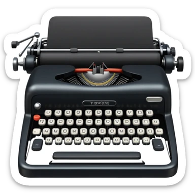 that is not a machine that’s a type writer which i DID NOT ASK FOR!!! sticker