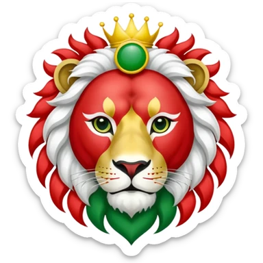 Iranian flag with lion and sun sticker