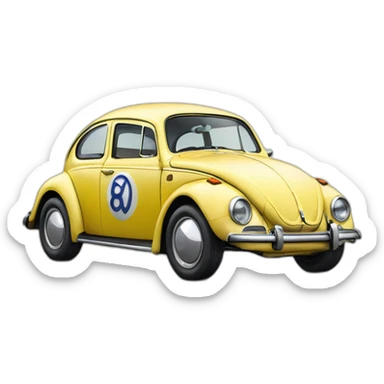 VW beetle Herbie sticker