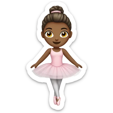 ballerina white girl sticker