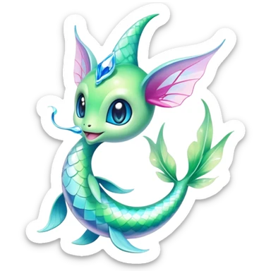 Shiny Exotic Dratini-Celebi-Amaura-Hybrid-Creature sticker
