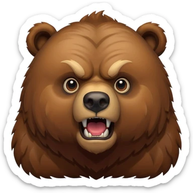 Grizzly bear sticker