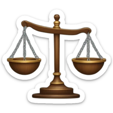 Balanza jurídico sticker