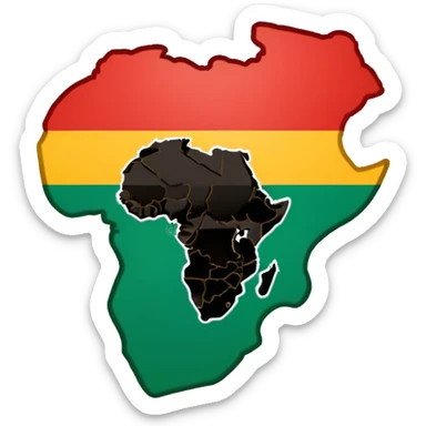 Africa-flag sticker