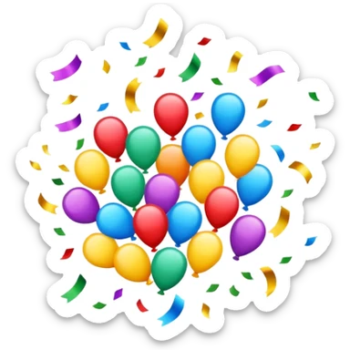 SUCCESS CONFETTI sticker
