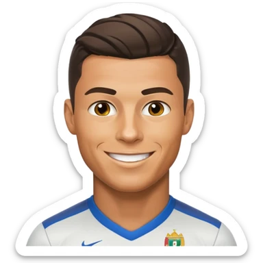 Cristiano Ronaldo football emojis sticker