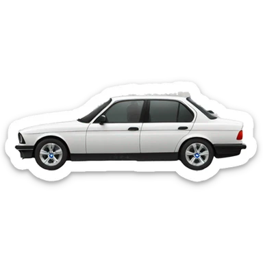 BMW car drive by men sticker