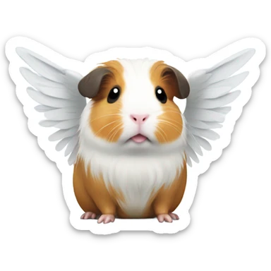 Guinea pig angel sticker