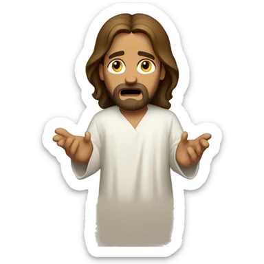 stressed out jesus sticker