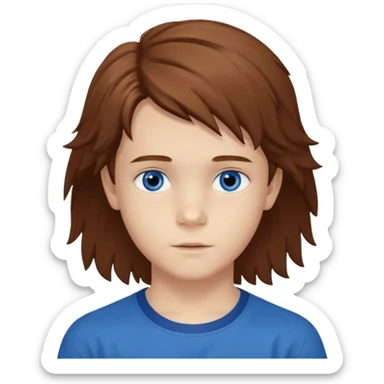 Ein junges Mädchen mit klaren, blauen Augen und langes braunen wellig-glattem Haar, hellem Teint mit sanftem Glow. Zarte, harmonische Gesichtszüge freundlicher Ausdruck. Dezente braune schwarze Brille, moderner, minimalistischer Stil. Gesamtwirkung: intelligent, feminin, natürlich schön sticker