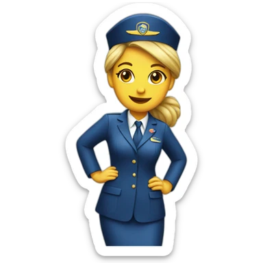 air hostess sticker