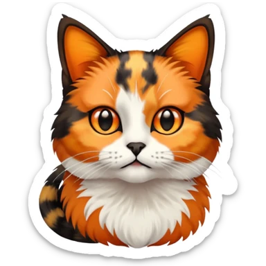 Tortoiseshell cat sticker