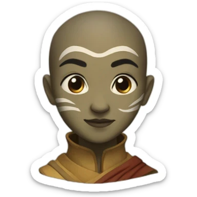 sola from the last airbender sticker
