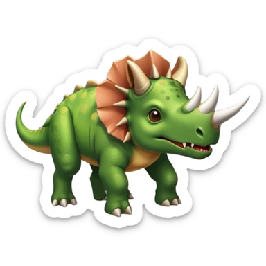 office triceratops in an airport sticker