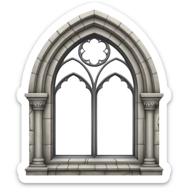 gothic arched window sticker