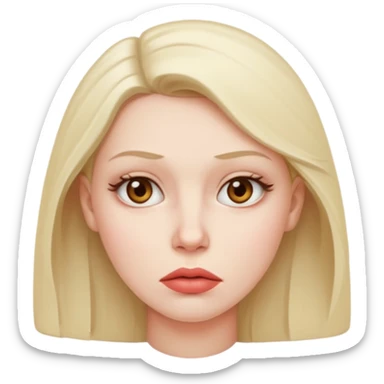 These women look sad. I want them to be unimpressed sticker