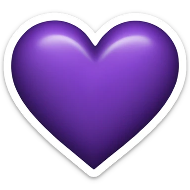 Dark Purple Heart  sticker