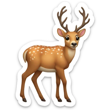 Deer sticker