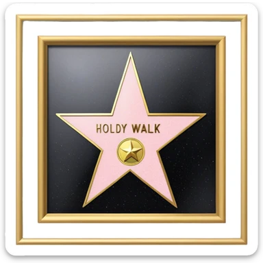 hollywood walk of fame sticker